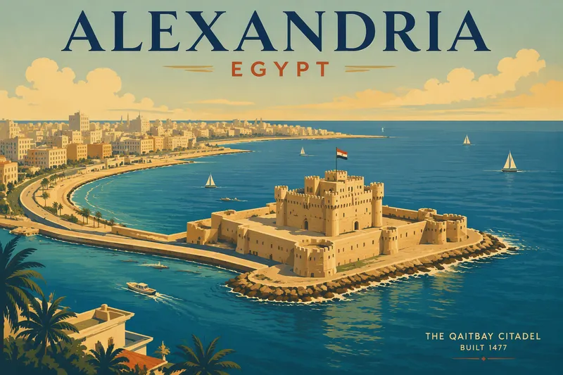 Qaitbayn linnoitus Välimeren rannikolla Qaitbayn linnoitus Välimeren rannikolla