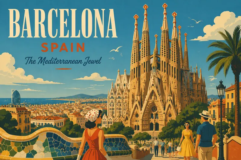 Sagrada Família -kirkon julkisivu aurinkoisena päivänä