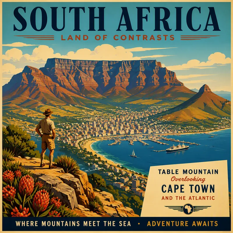 Table Mountain vuori Kapkaupungin yllä Table Mountain vuori Kapkaupungin yllä