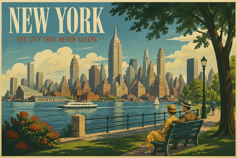 Hudson River Park ja Manhattanin horisontti Hudson River Park ja Manhattanin horisontti