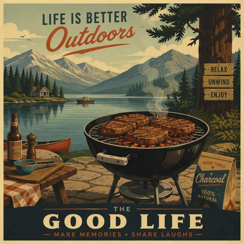 Perinteinen braai-grillaus ulkona avotulella Perinteinen braai-grillaus ulkona avotulella
