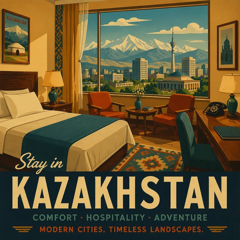 Mukava ja siisti hotellihuone Kazakstanissa Mukava ja siisti hotellihuone Kazakstanissa