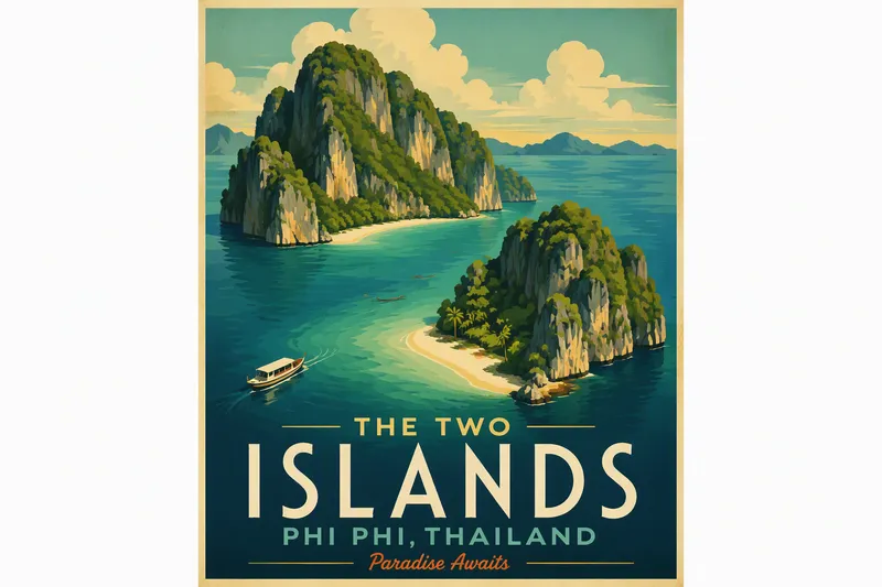 Koh Phi Phin saariryhmän ilmakuva
