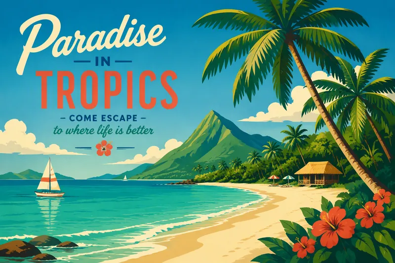 Trooppinen hiekkaranta turkoosilla vedellä Trooppinen hiekkaranta turkoosilla vedellä