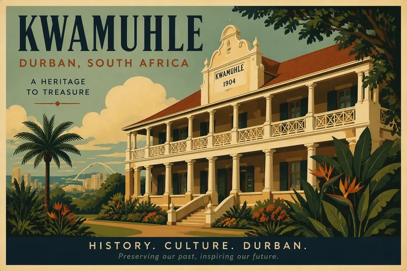 Kwamuhle-museon historiallinen rakennus Durbanissa