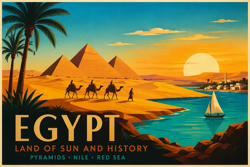 Aavikkomaisema auringonlaskun aikaan Egyptissä Aavikkomaisema auringonlaskun aikaan Egyptissä