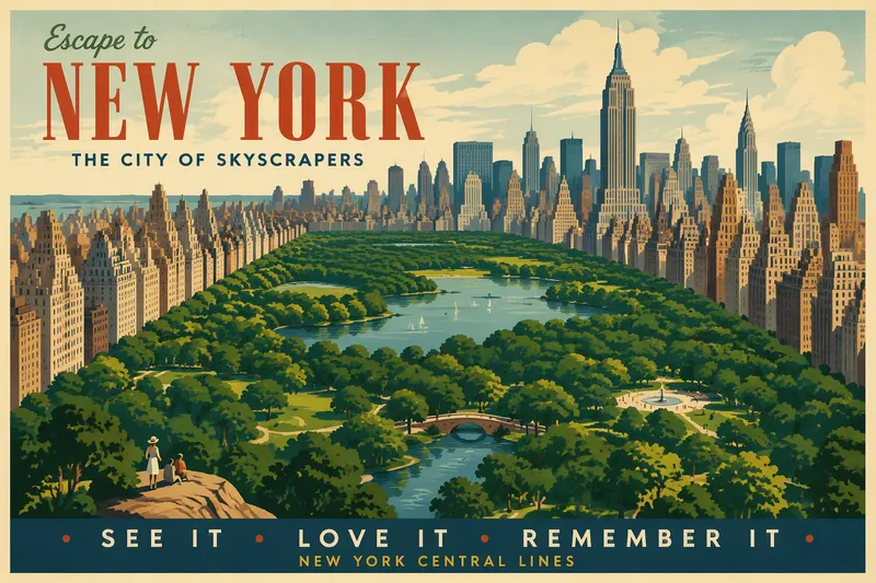 New Yorkin vehreät puistot kaupungin pilvenpiirtäjien keskellä New Yorkin vehreät puistot kaupungin pilvenpiirtäjien keskellä