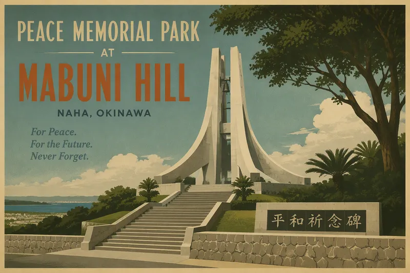 Okinawan rauhan muistomerkki Mabuni-kukkulalla