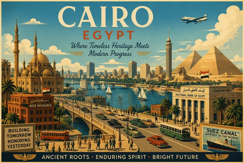 Moderni kaupunkimaisema Egyptissä