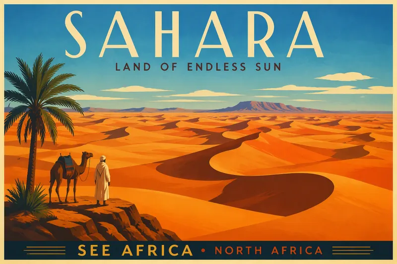 Saharan valtavat hiekkadyynit auringonlaskun aikaan Saharan valtavat hiekkadyynit auringonlaskun aikaan