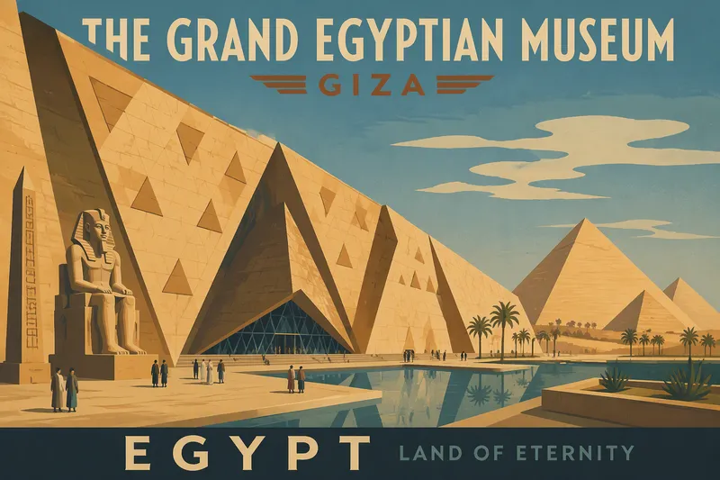 Suuren Egyptiläisen museon moderni arkkitehtuuri Suuren Egyptiläisen museon moderni arkkitehtuuri