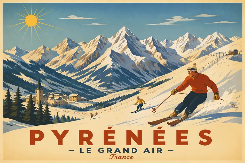 Lumiset vuorenhuiput aurinkoisena päivänä Pyreneillä Lumiset vuorenhuiput aurinkoisena päivänä Pyreneillä
